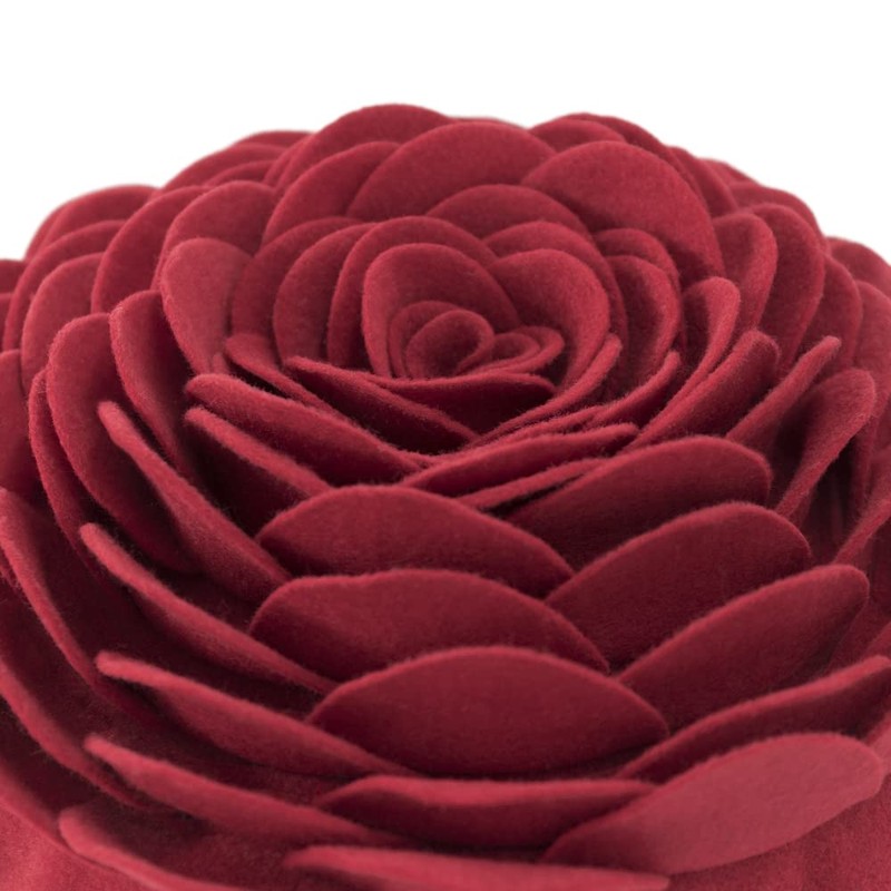 KINGROSE Handmade 3D Flower Decorative Throw Pillow Round Cushion for