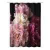 Kleine Wolke Shower Curtain Textile Rosemarie in Bordeaux with 180