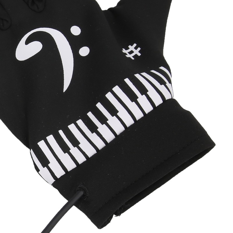 Electronic Piano Gloves for Kids Adults with Speakers Portable Party