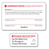 DuraPaws My Pets are Home Alone Emergency Alert Plastic Contact
