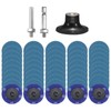 HARFINGTON 53pcs Quick Change Discs Set 2" Roll Lock Sanding
