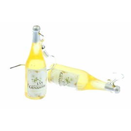 Miniblings Earrings Genaisserie Wine Wine Wine Sack Lys Earrings Yellow