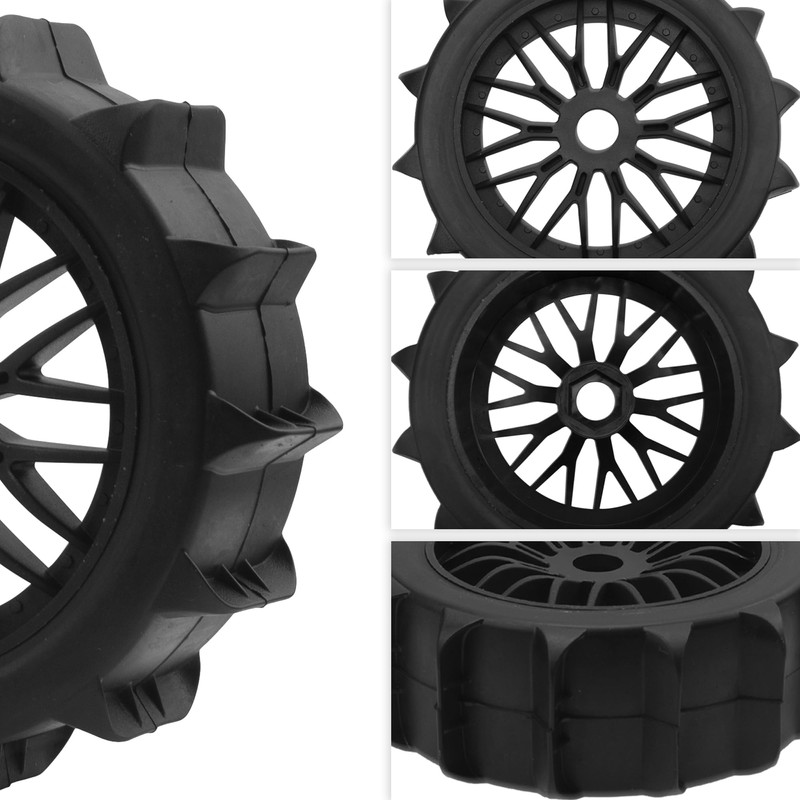 4PCS 1/8 Scale RC Off Road Buggy Snow Sand Paddle