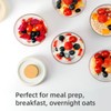 Glass Meal Prep Containers Overnight Oats Containers with Pop Lids,Airtight