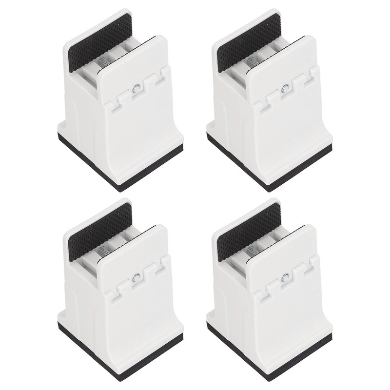 4pcs Adjustable Furniture Risers with Screw Clamp Rubber Bed Couch