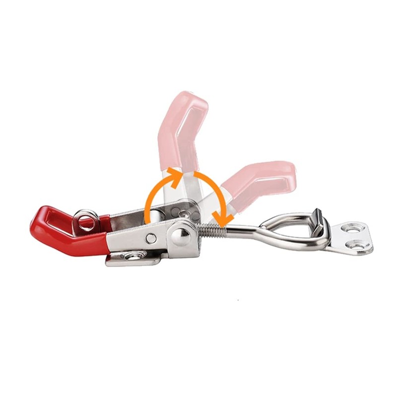 E-TING 2 Pack 4003 Adjustable Toggle Latch Clamp Smoker Latch