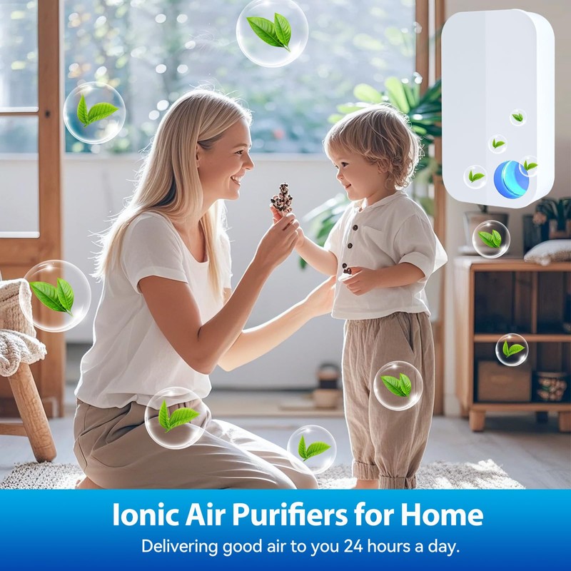 Plug In Air Ionizers Negative Ion Air Purifier for Home