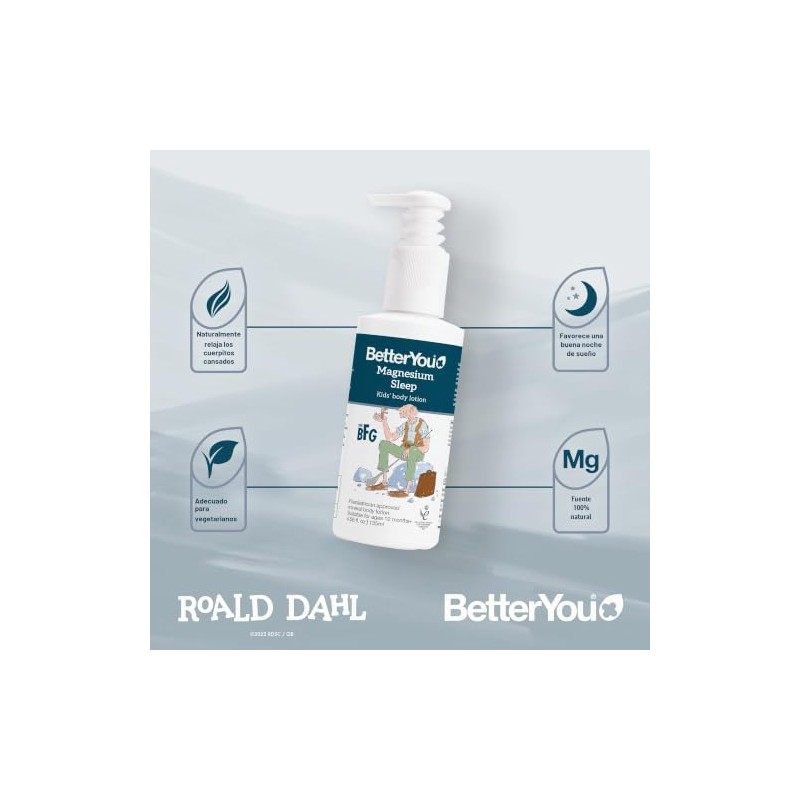 BetterYou Natural Magnesium Sleep Lotion Junior 135ml