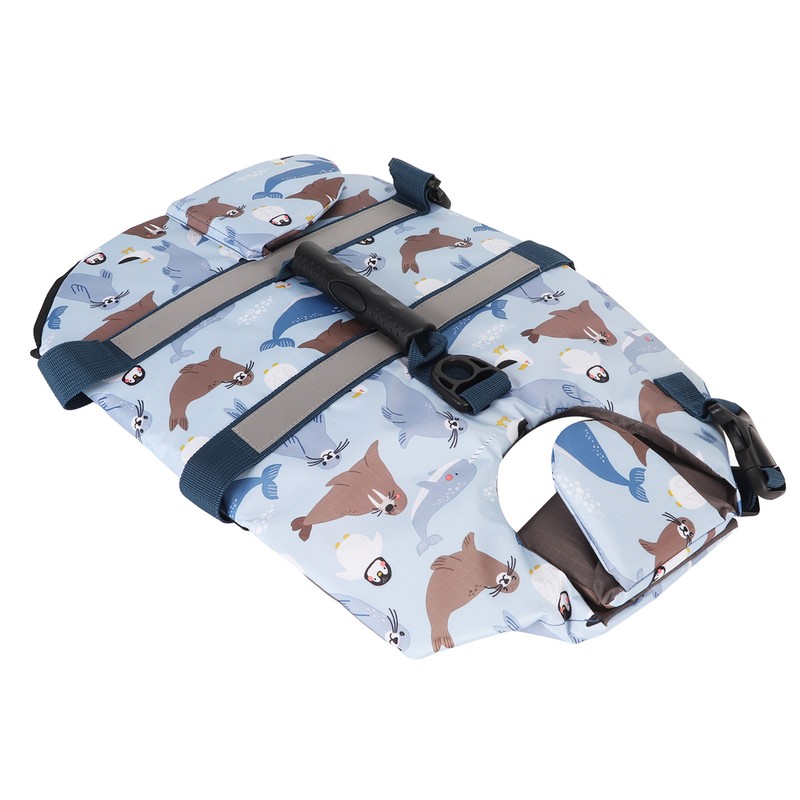 Dog Life Vest Reflective Adjustable Pet Floatation Life Jacket with