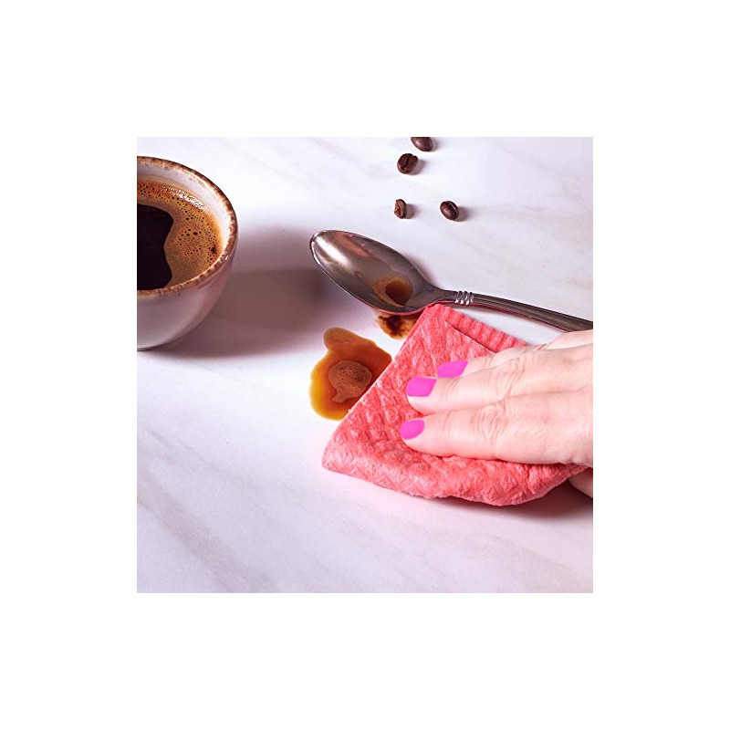deltaXTRA Swedish Dishcloths for Kitchen 3-Pack - Absorbent Sponge Cloth