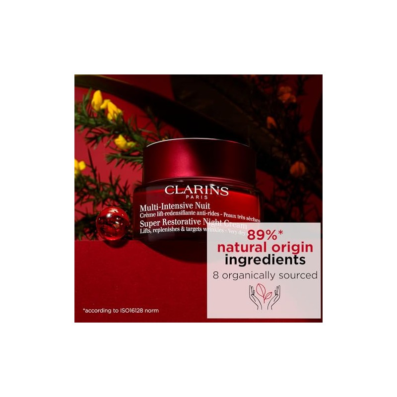 Clarins Women's Super Restorative Night Cream, Very Dry Skin, 1.6