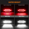 6PCS 6 Inch Oval LED Trailer Tail Lights, 4 Red