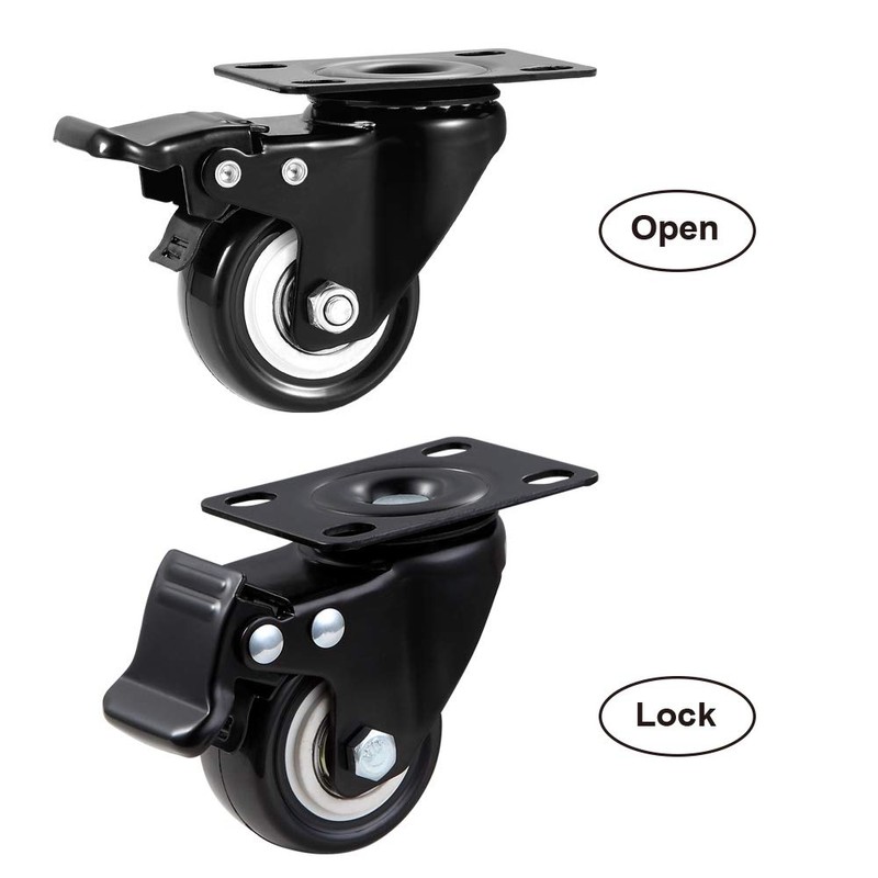 ASHGOOB 2" Caster Wheels Set of 4, Heavy Duty Casters