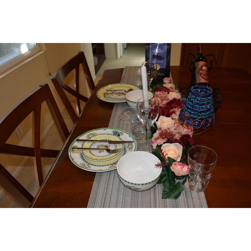 32" Rose/Peony/Hydrangea Swag (Burgundy)