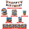 Cars Birthday Party Tableware, 108 Pieces Cars Birthday Decoration Set,