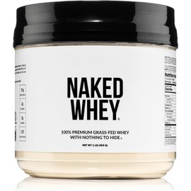 NAKED Whey 1Lb - Only 1 Ingredient, Grass Fed Whey Protein Powder, Undenatured, No Gmos, No Soy, Gluten Free, Stimulate Growth, Enhance Recovery - 15 Servings