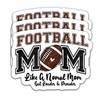 (3PCS) Football Mom Sticker - Waterproof Vinyl Decal for Laptops,