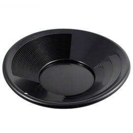 ASR Outdoor 7pc Black Dual Riffle Gold Pan Prospecting Tools Gold Panning Kit