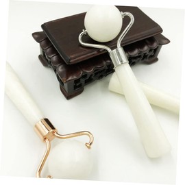 TOVINANNA Jade Stone Face Roller Guasha Tool Facial Massage Device Skin Care Portable Beauty Roller for Random Color