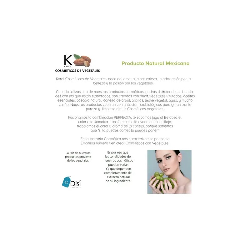 Karol Cosmetics Labial De Jamaica Cosmetico Vegetal