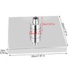8" Inch Square Chrome Face Rainfall LED Shower Head 7