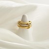HOLINSE Gold Stackable Rings for Women Non Tarnish,Dainty 18k Gold