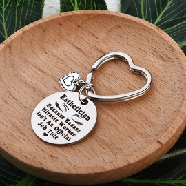 Esthetician Beautician Birthday Gifts for Makeup Artist Gifts for Women Aesthetician Thank You Gifts for Makeup Artist Makeup Keychain Gifts for Best Friend Makeup Lover Cosmetologist Gift Ideas