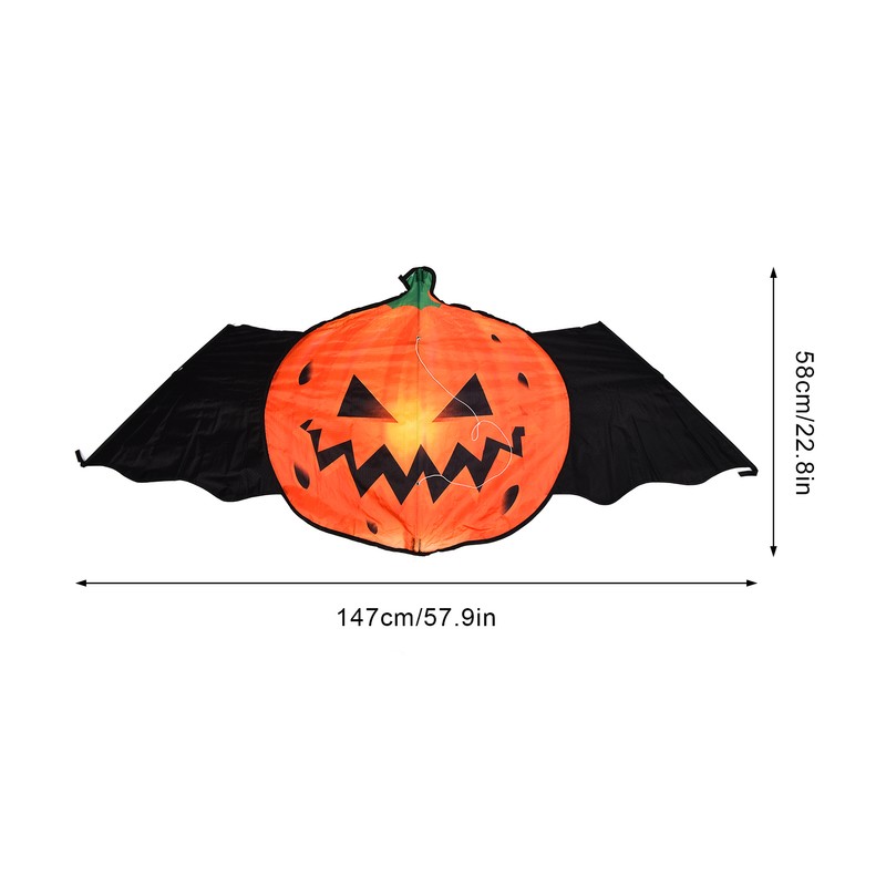Children Cartoon Devil Pumpkin Kite Super Size 210T Polyester Kite