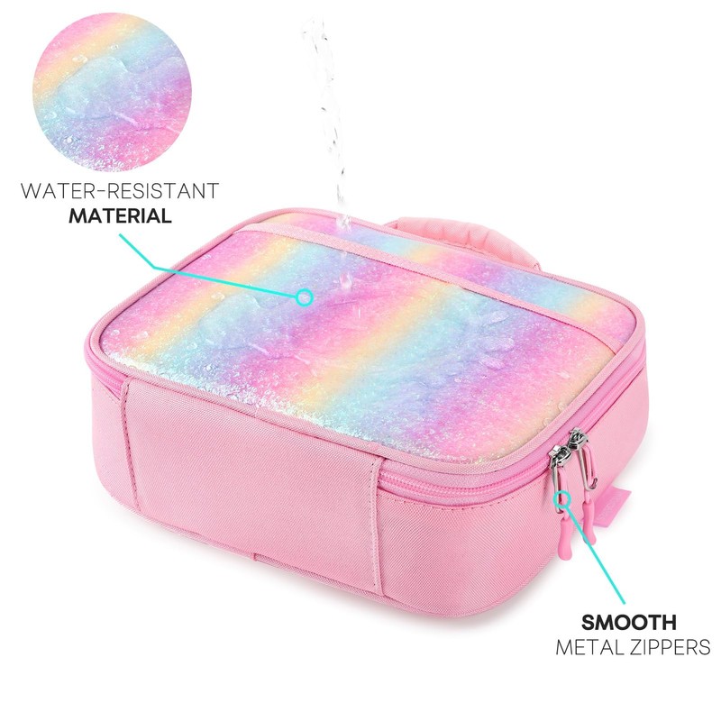 mibasies Kids Lunch Box for Girls Toddler, Insulated and Reusable