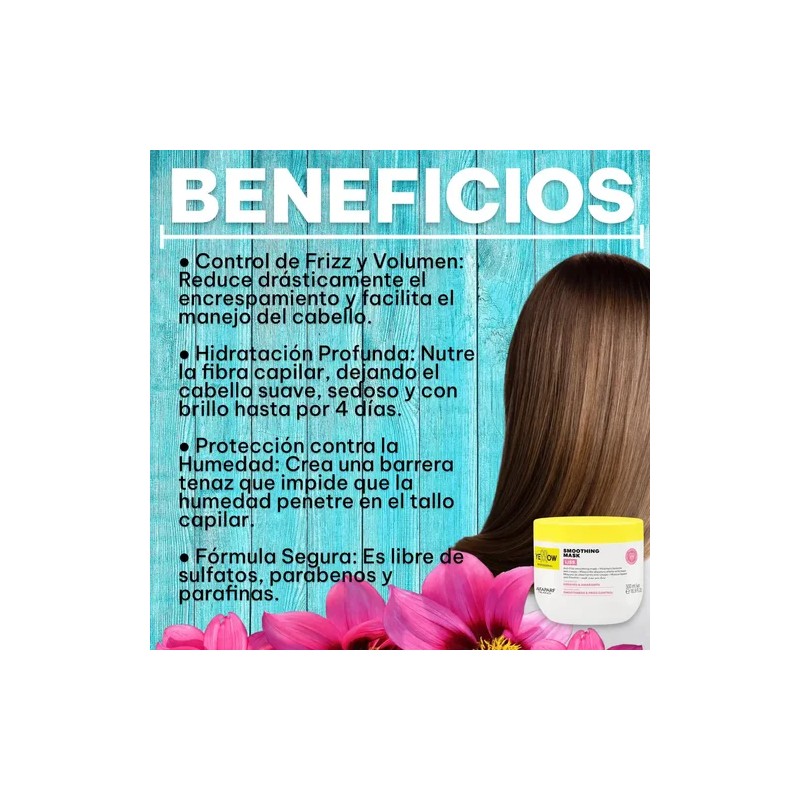Mascara Mask Liss Keratin Anti-frizz Liso Yellow 500ml