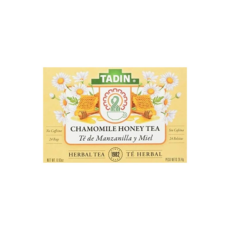 TADIN TEA TEA BAG MANZANILLA CON MIEL,24 Count (Pack of
