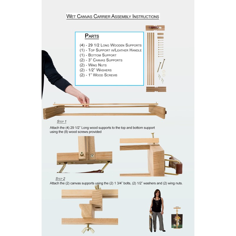 Creative Mark Wet Canvas Protector and Carrier - Wood Canvas