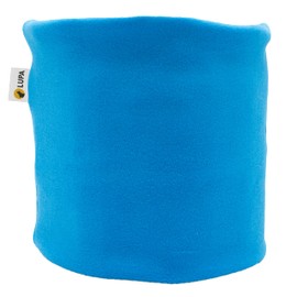 LUPA Kids Handmade Double-Layer Fleece Neck Warmer - Kids Neck Warmer for Boys & Girls - Fleece Neck Gaiter for Winter (Aqua, Small (2-6))