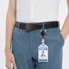 Teskyer 2 Pack Heavy Duty Retractable Badge Holders with Carabiner