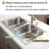 AIDERLY Dish Drying Rack in Sink Expandable Stainless Steel Kitchen