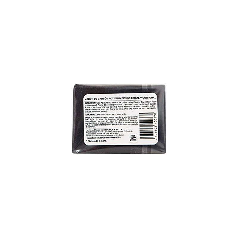 NEEM ERFRE Pack de 3 jabon de carbon activado 150g