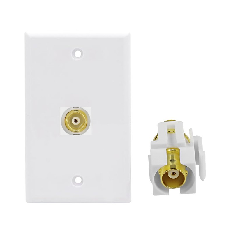 XMSJSIY Keystone BNC Jack Female to Female Coupler Adapter BNC