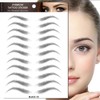 4D Hair-like Eyebrows Waterproof Water Transfer Stickers Makeup Eyebrow Tattoo