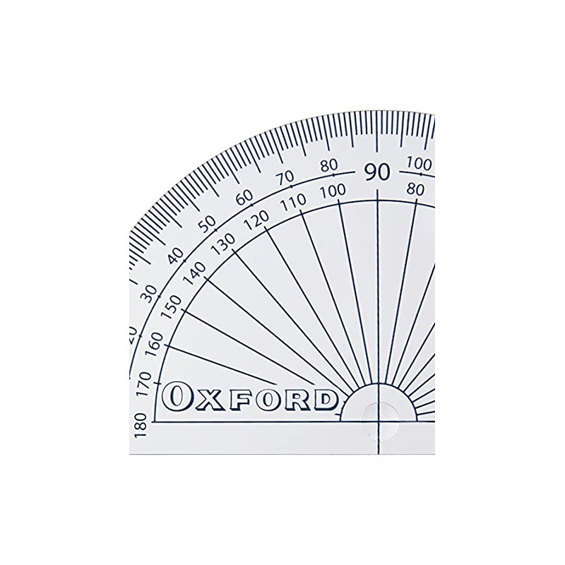 Helix Oxford 10cm 180 degree Protractor