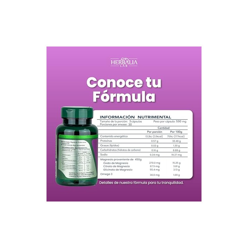 Magnesio Complex 3 en 1 – Glicinato, Citrato y Óxido