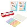 Chalk & Eraser Set, White and Multicolour Chalkboard and Pavement
