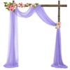 YYCRAFT 150cm wide 4.5 Metres Lavender Chiffon Fabric - per