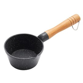 Butter Warmer Milk Warmer Pot Deep Mini Saucepan with Spout Oil Pot Even Heating Works On Gas Cooker