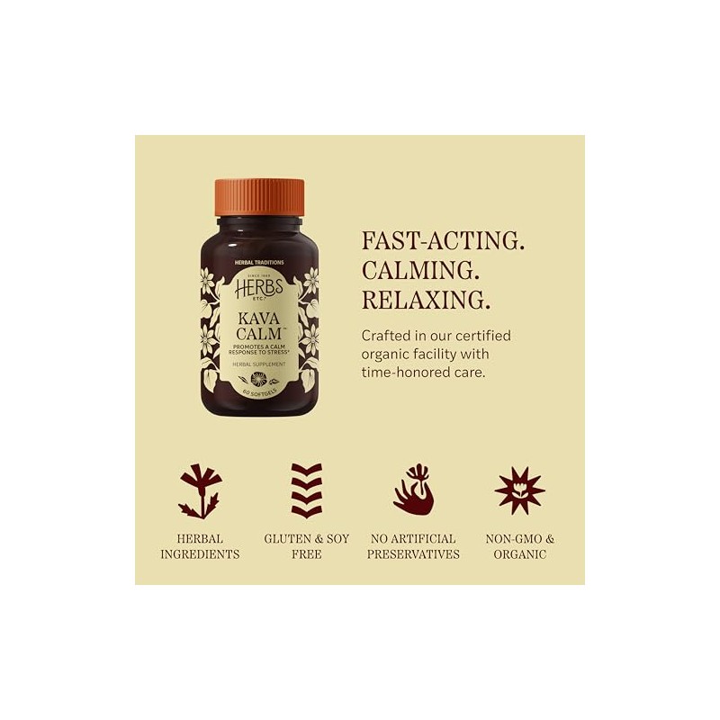 Kava Cool Complex Herbs Etc 60 - Gel blando