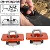 2pcs Stainless Steel Bull Ring Truck Bed Side Tie Down