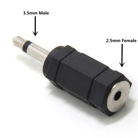 Ancable 5-Pack 3.5mm Male to 2.5mm Female TS Mono Audio Adapter