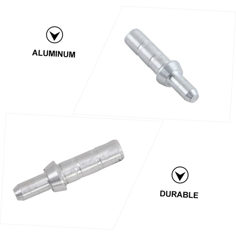 Kisangel 40pcs Nock Tails Accessories 4.2mm Id Silver Aluminum Seat