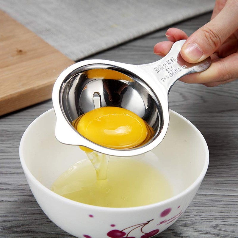 Egg Separator, Stainless Steel Egg White Separator and Egg Yolk