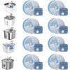 MXCOCO 8pcs Filtros Fuente de Agua de Gatos, Sistema Filtración