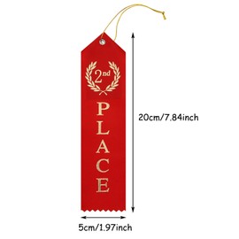 Winner Award Ribbons Penta Angel 12Pcs 1st 2nd 3rd Place Prizes Honorable Medal Ribbon with Event Card & Rope for School Challenges Sports Events Competition (12)